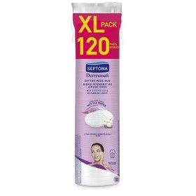 Septona Dermasoft Cotton Pads Δίσκοι Ντεμακιγιάζ Διπλής Όψης, 120τεμ