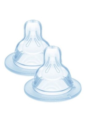 Mam Θηλή Σιλικόνης Μέγεθος 1 για 0+ μηνών, 2τεμ