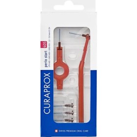 Curaprox Perio Start 405 Μεσοδόντια Βουρτσάκια με 2 Λαβές Κόκκινο 5τεμ