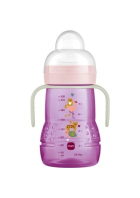 Mam Trainer+ Night Μπιμπερό Μετάβασης Μωβ για 4+ μηνών 220ml