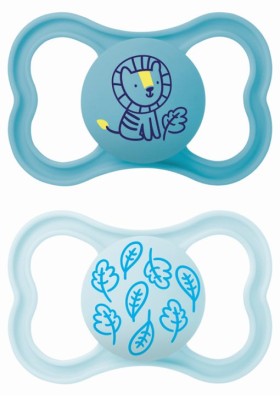 Mam Supreme Ορθοδοντικές Πιπίλες Σιλικόνης για 16+ μηνών Γαλάζιο-Μπλέ ,2τμχ