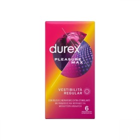Durex Προφυλακτικά με Κουκίδες & Ραβδώσεις Pleasure Μax, 6τεμ