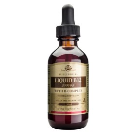 Solgar Liquid B12 2000mg with B-Complex  59ml