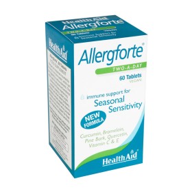 Health Aid Allergforte Φυσικό Αντισταμινικό Για Εποχιακές Αλλεργίες 60 Ταμπλέτες