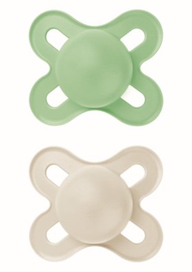 Mam Original Start Ορθοδοντική Πιπίλα Σιλικόνης 0-2 μηνών (Πράσινο - Γκρι) 2τμχ