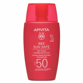 Apivita Bee Sun Safe Dry Touch Invisible Face Fluid SPF50 Λεπτόρρευστη Αντηλιακή Κρέμα Προσώπου με Θαλάσσια Φύκη & Πρόπολη, 50ml