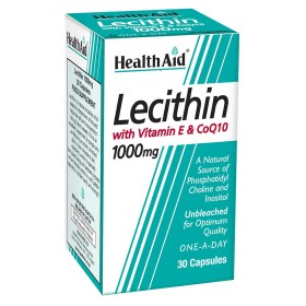 Health Aid Lecithin 1000mg with Vitamin E & CoQ10 30 Κάψουλες