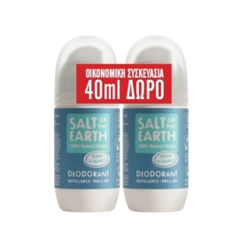 Salt of the Earth Promo Ocean & Coconut Refillable Deodorant Αποσμητικό Roll-On 2x75ml