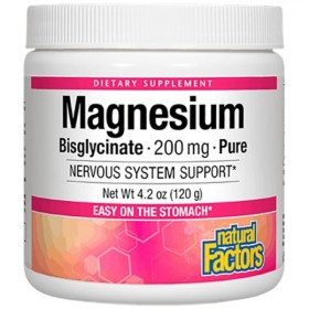 Natural Factors Magnesium Bisglycinate 200mg 145g Powder