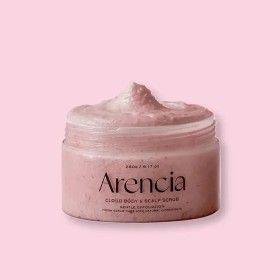 Arencia Fresh Cloud Body & Scalp Scrub French Lavender & Pear, 260gr-Απολεπιστικό Scrub για το Σώμα και το Δέρμα του Κεφαλιού με Λεβάντα & Αχλάδι260ml