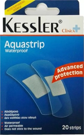Kessler Aδιάβροχα και Αποστειρωμένα Αυτοκόλλητα Επιθέματα Clinica Aquafix 20τμχ