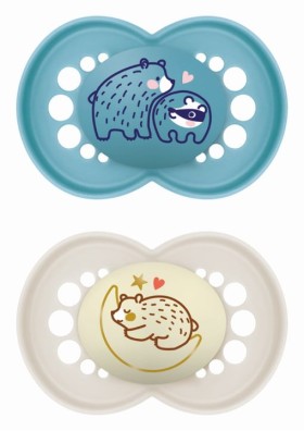 Mam Σετ Πιπίλες Day & Night 6-16 μηνών Aγόρι ,2τμχ.