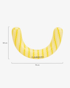 Rio - Flamingueo Κίτρινο φουσκωτό στήριγμα πλάτης για πισίνα 74x54x15cm, 1τεμ