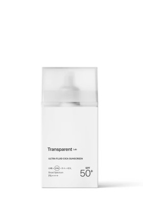 Transparent Lab – Ultra Fluid Cica Sunscreen SPF50+ Αντηλιακό με φυσικά και χημικά φίλτρα UV 100ml