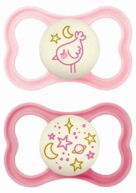 Μam Πιπίλα Supreme Night Σιλικόνης 16+ μηνών,2τεμ