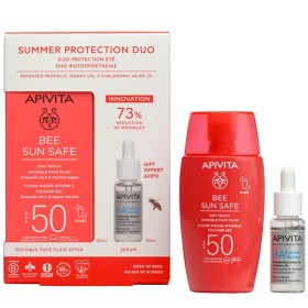 Apivita Promo Summer Protection Duo Bee Sun Safe Dry Touch Λεπτόρευστη Κρέμα Προσώπου κατά των Πανάδων & Ρυτίδων SPF50, 50ml +Δώρο HA5 Honey Repair Serum Ορός Επανόρθωσης 10ml 1σετ
