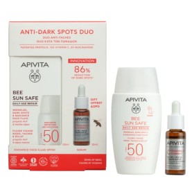 Apivita Promo Bee Sun Safe Daily Age Repair Face Fluid Spf 50, 50ml & C15 Propolis Correct Serum, 10ml