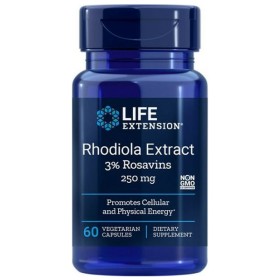 Life Extension Rhodiola Extract 3% Rosavins 250 mg Υποστηρίζει το Μεταβολισμό της Κυτταρικής Ενέργειας, 60veg caps