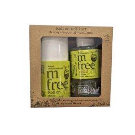 M Free Roll On Refill Set Φυτικό Εντομοαπωθητικό Roll On με Επαναχρησιμοποιούμενη Συσκευασία, 75ml