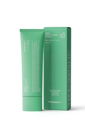 Transparent Lab Mineral Redness Control CC Cream εξουδετερώνει άμεσα την ερυθρότητα με SPF50 PA++++,45ml