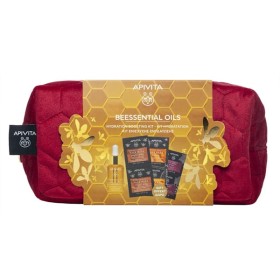 Apivita Beessential Oils Promo Beessential Oils Έλαιο Προσώπου Ημέρας Περιποίησης για Ενυδάτωση, 15ml, Δώρο Express Μάσκα Προσώπου με Βασιλικό Πολτό, 2x2ml, με Μέλι για Ενυδάτωση & Θρέψη, 2x2ml & με Σταφύλι για Αντιρυτιδική Δράση, 2x2ml, 1σετ