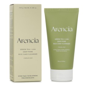 Arencia Green Tea+LHA Deep Pore Rice Cake Cleanser – Αφρός καθαρισμού με οξέα για βαθύ καθαρισμό πόρων 150ml