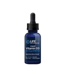 Life Extension Liquid Vitamin D3 50 Mcg 2000iu για την Υγεία των Οστών 29.57ml