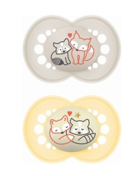 Mam Σετ Πιπίλες Day & Night 16+ μηνών Unisex 2τμχ