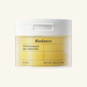 BIODANCE Vita Niacinamide Gel Toner Pads 60Pads-Τζελ τόνερ pads με νιασιναμίδη για Λάμψη και Ομοιόμορφο τόνο 60τμχ