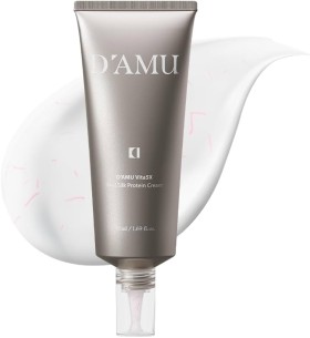 DAMU Vita5X Real Silk Protein Face Cream με πρωτεΐνες μεταξιού, πεπτίδια, κεραμίδια και Vita5X Complex για ενυδάτωση, θρέψη και πιο λεία όψη της επιδερμίδας 50ml