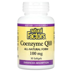 Natural Factors Coenzyme Q10 100mg 30 Softgels
