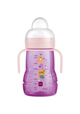 Mam Μπιμπερό Μετάβασης σε ποτηράκι Στόμιο Extra Soft 4m+ (κορίτσι) - 220ml 450G