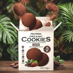 Frezyderm Organic Cookies Cacao, Βιολογικά Μπισκότα με Κακάο -135gr