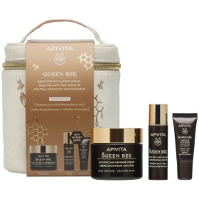 Apivita Promo Queen Bee with Absolute Anti-Aging & Regenerating Cream Rich Texture, 50ml & Serum, 10ml & Eye Cream, 5ml