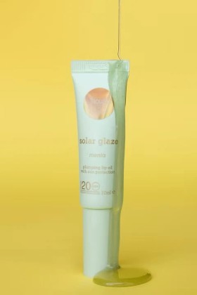 Laouta Solar Glaze SPF20- Plumping lip oil - Mint - Καθημερινή προστασία για τα χείλη με SPF20 & plumping effect