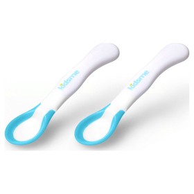 Kidsme Κουτάλι σίτισης ιδανικής θερμοκρασίας χρώματος μπλέ¨ , 2τεμ.
