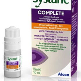 Alcon Systane Complete Χωρίς Συντηρητικά Οφθαλμικές σταγόνες, 10ml