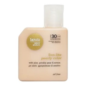Laouta Sun-lite pearly color Αντηλιακό Προσώπου - Oil Free SPF 30,50ml