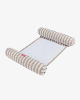 Flamingueo Hammock-Πλωτή Μπεζ Αιώρα Θαλάσσης με Φουσκωτό Μαξιλάρι 73x115cm, 1τεμ