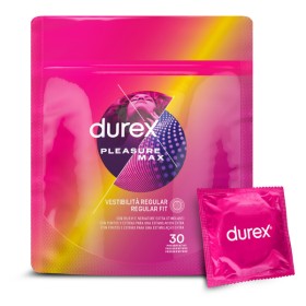 Durex Προφυλακτικά με Κουκίδες & Ραβδώσεις Pleasure Max με Κανονική Εφαρμογή 30τεμ
