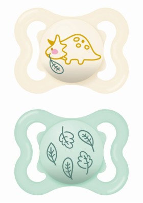 Μam Πιπίλα Supreme Σιλικόνης 2-6 μηνών  Unisex τιρκουάζ & σομόν ,2τμχ.