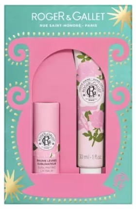 Roger & Gallet Rose Hand Cream 30 ml + Sublimating Lip Balm 3,5 g