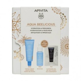 Apivita Promo Aqua Beelicious Glow Hydrating Fluid Cream SPF 30 (40ml) & Δώρο Booster (10ml) & Cleansing Gel (5ml)