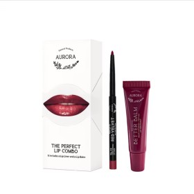 Aurora The Perfect Lip Combo Red Velvet Burgundy- Better Balm Red Berries, 2τμχ