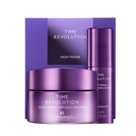Missha Σετ περιποίησης προσώπου Time Revolution Night Repair Cream & Ampoule Balm ,2τεμ