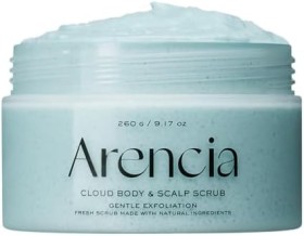 Arencia Fresh Cloud Body & Scalp Scrub Mint & Lily, 260gr- Απολεπιστικό Scrub για το Σώμα και το Δέρμα του Κεφαλιού με Μέντα & Κρίνο