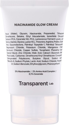 Transparent Lab Niacinamide Glow Cream 50ml- Κρέμα Λάμψης κατά των ατελειών 50ml