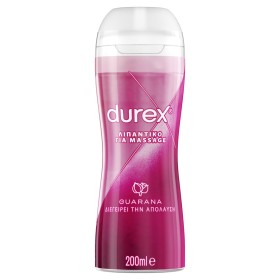 Durex Λιπαντικό Διεγερτικό Gel Play Massage 2 in 1 Guarana, 200ml