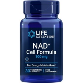 Life Extension Nad+ Cell Formula 100mg Συμπλήρωμα Διατροφής για Ενέργεια και κατα της κυτταρικής γήρανσης, 30caps