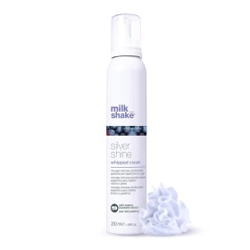 Milk Shake Silver Shine Whipped Cream-Κρεμώδης μαλακτικός αφρός για ξανθά ή γκρίζα μαλλιά χωρίς ξέβγαλμα 200ml